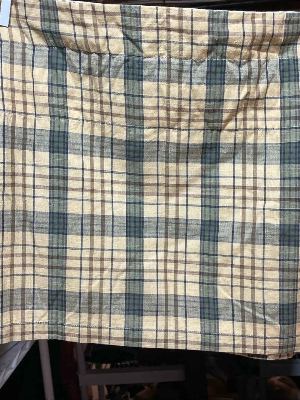 Cider Mills Plaid 36” Cafe Curtain